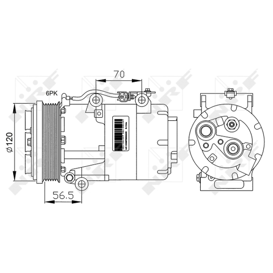 32250G - Kompressori, ilmastointilaite 