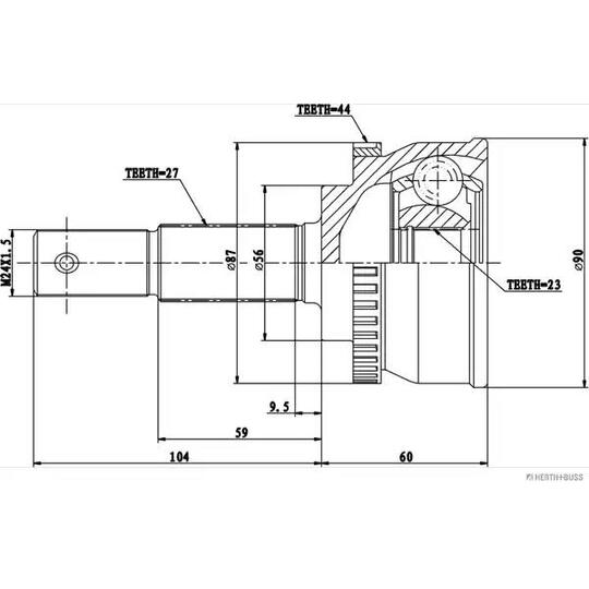 J2821155 - Joint Kit, drive shaft 