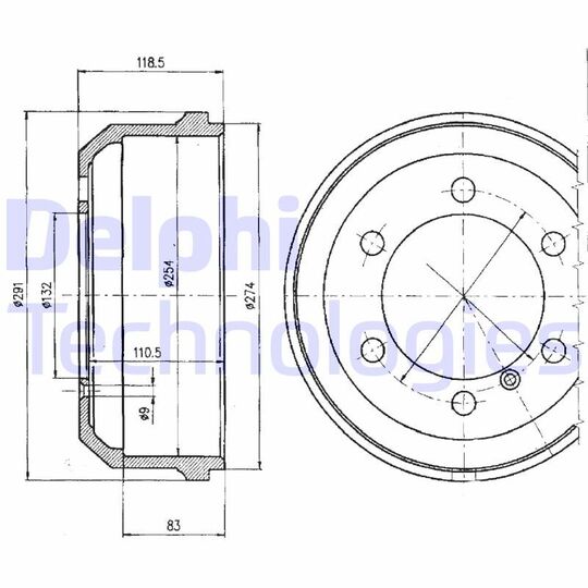 BF133 - Brake Drum 