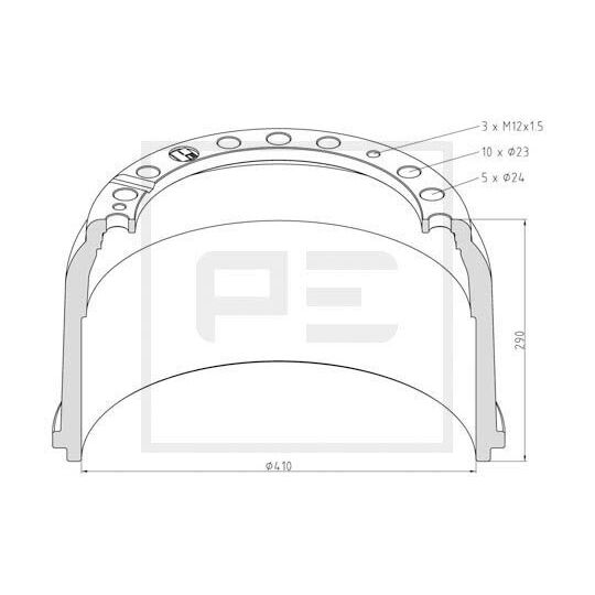 016.440-00A - Brake Drum 