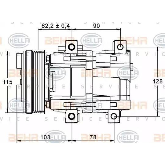 8FK 351 113-301 - Compressor, air conditioning 
