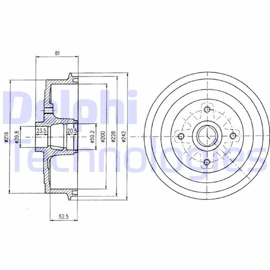 BF399 - Brake Drum 