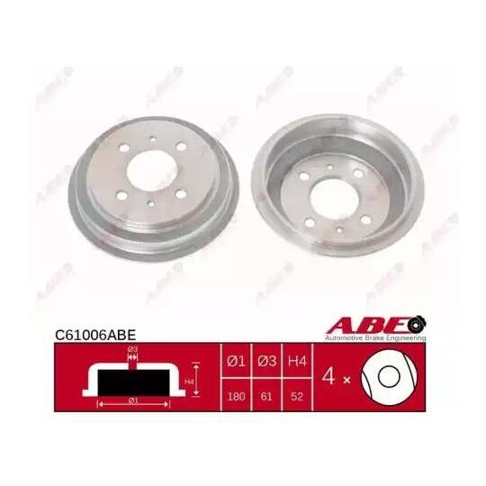 C61006ABE - Brake Drum 