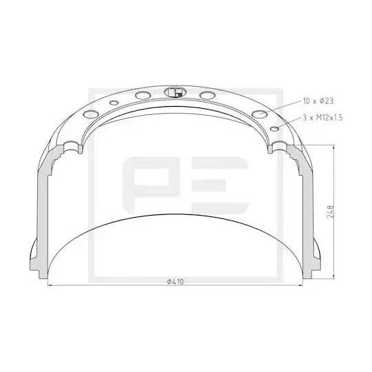 016.523-00A - Brake Drum 