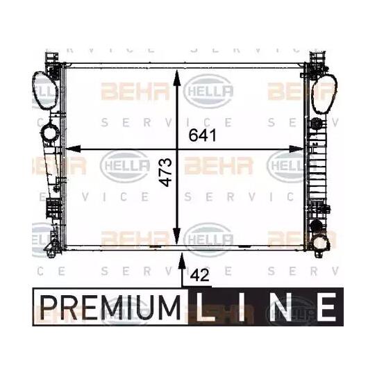 8MK 376 716-331 - Radiator, engine cooling 