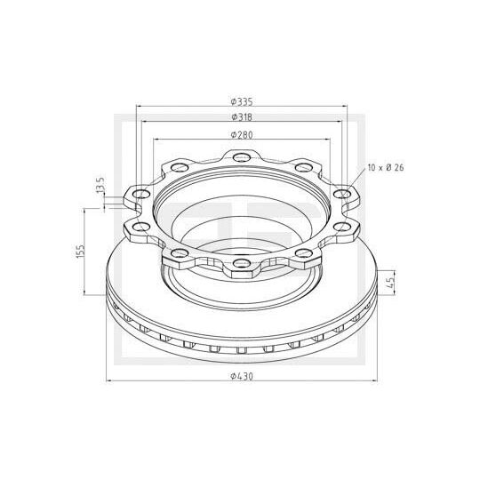 186.101-00A - Brake Disc 