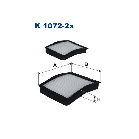 K 1072-2X - Filter, kupéventilation 