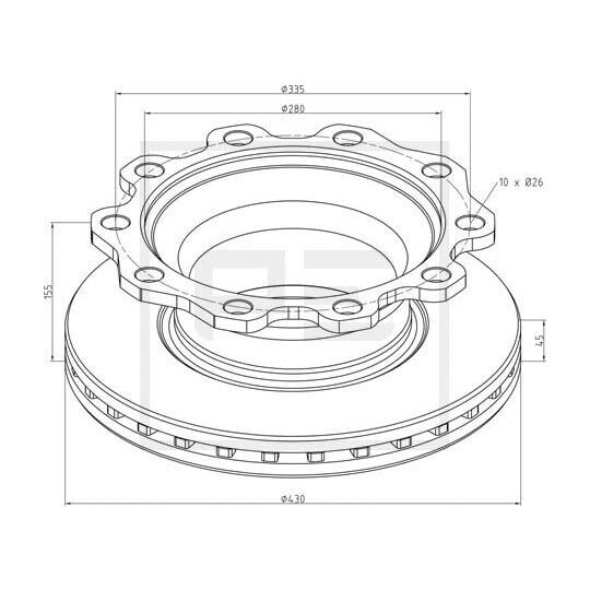 326.000-00A - Brake Disc 