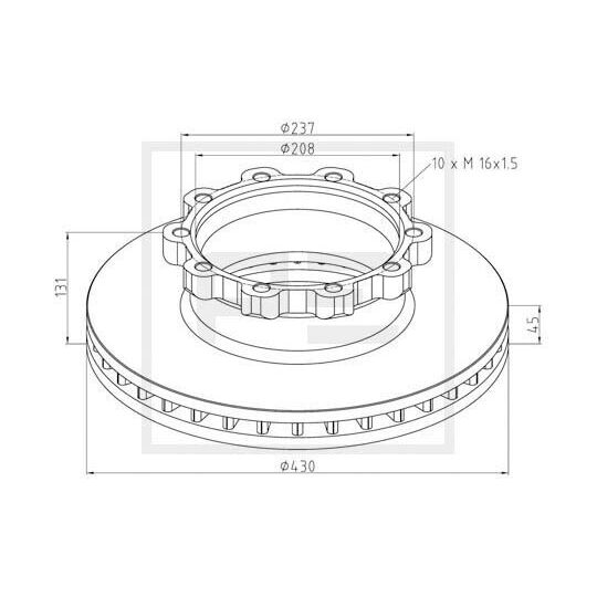 126.100-00A - Brake Disc 