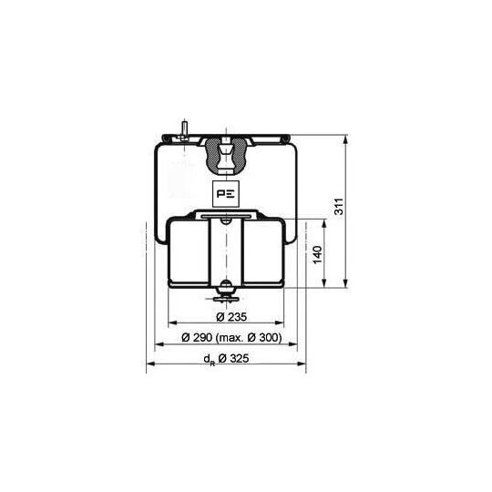 084.282-71A - Boot, air suspension 