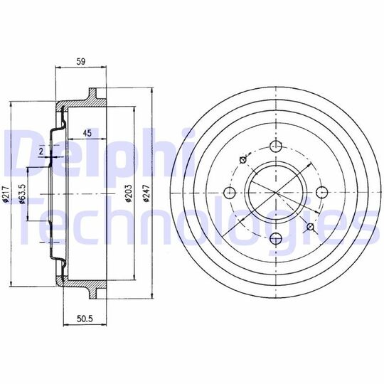 BF30 - Brake Drum 