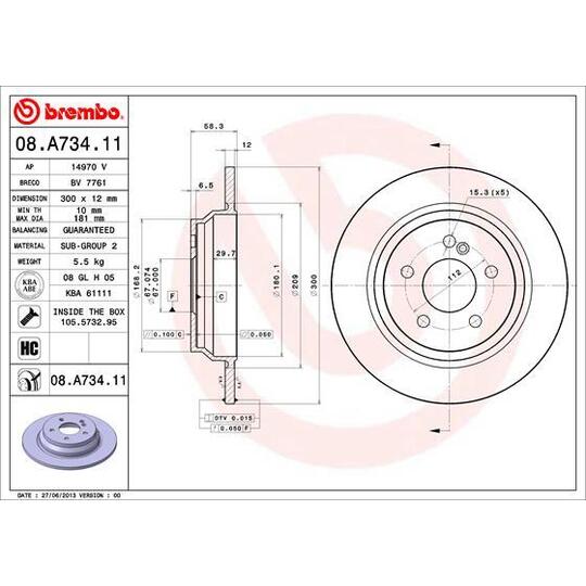 08.A734.11 - Brake Disc 