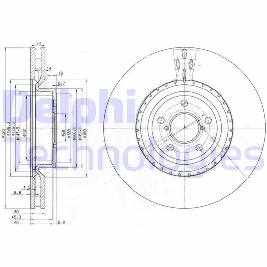 BG3818 - Brake Disc 