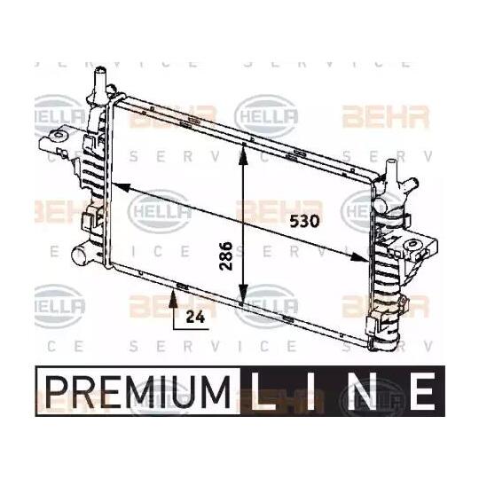 8MK 376 719-751 - Radiator, engine cooling 