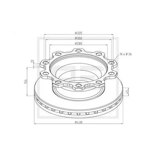 186.100-00A - Brake Disc 