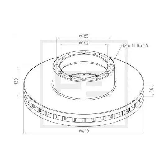 316.000-00A - Brake Disc 