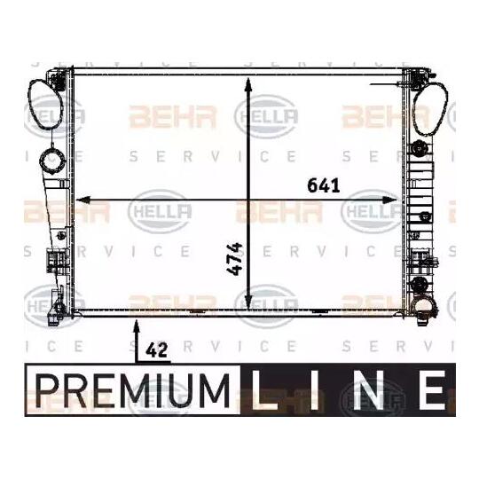 8MK 376 718-741 - Radiator, engine cooling 