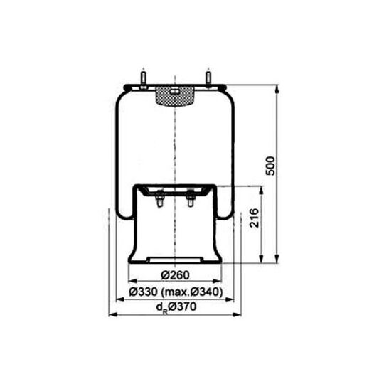 084.194-72A - Boot, air suspension 