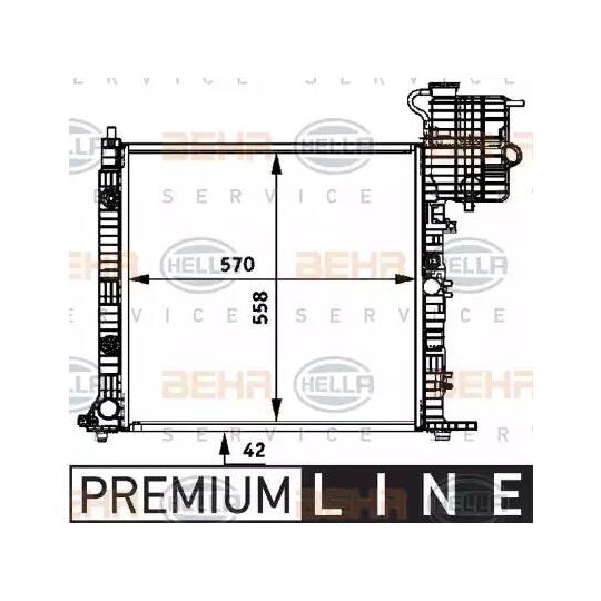 8MK 376 722-041 - Radiator, engine cooling 