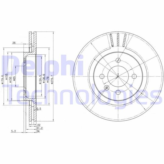 BG2712 - Brake Disc 