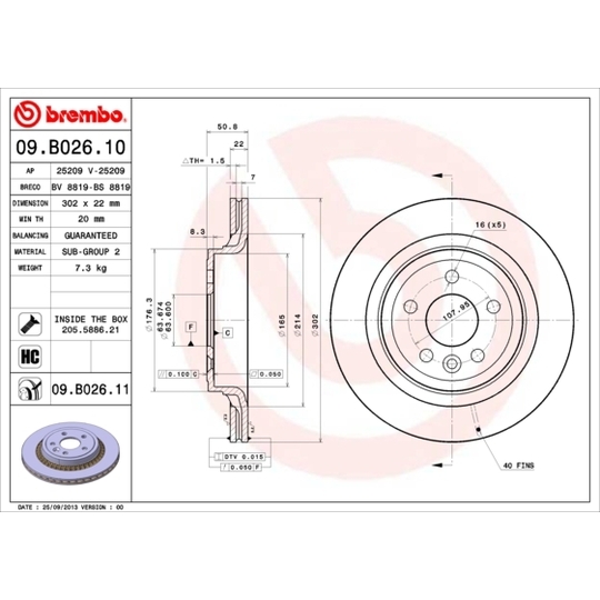 09.B026.10 - Brake Disc 