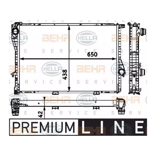 8MK 376 712-501 - Radiator, engine cooling 