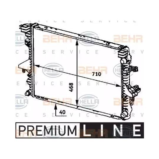 8MK 376 719-161 - Radiator, engine cooling 