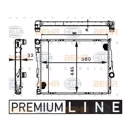 8MK 376 716-251 - Radiator, engine cooling 