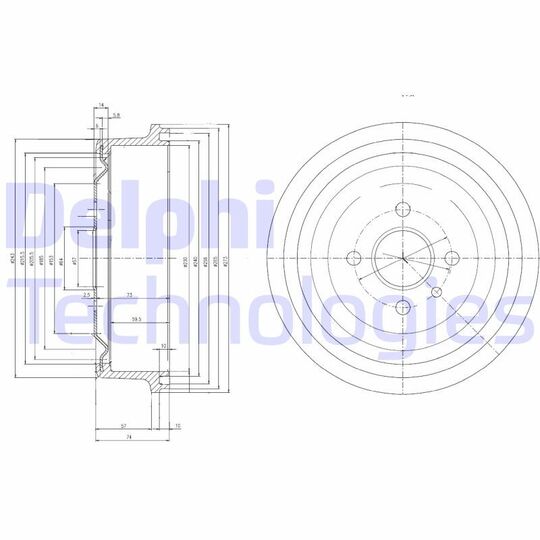 BF103 - Brake Drum 