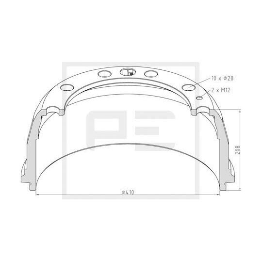 146.102-00A - Brake Drum 