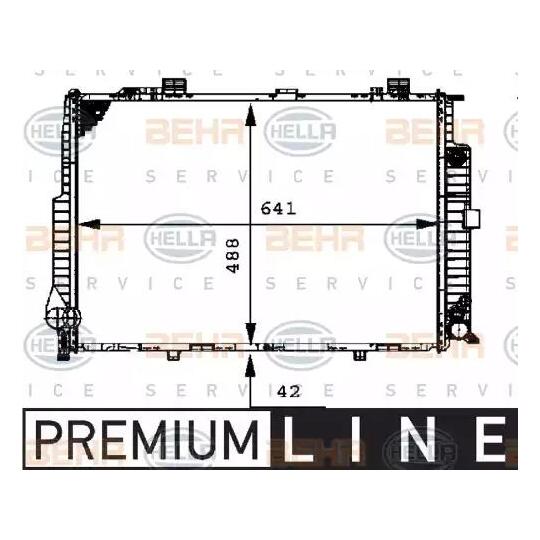 8MK 376 712-401 - Radiator, engine cooling 