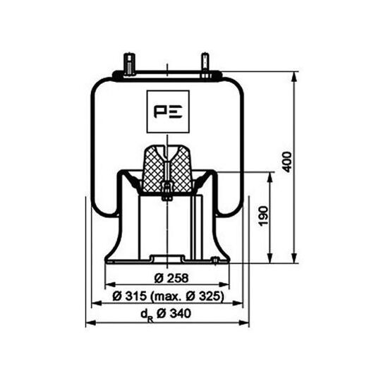 084.172-71A - Boot, air suspension 