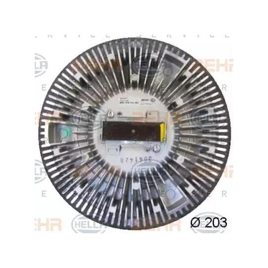 8MV 376 731-361 - Clutch, radiator fan 