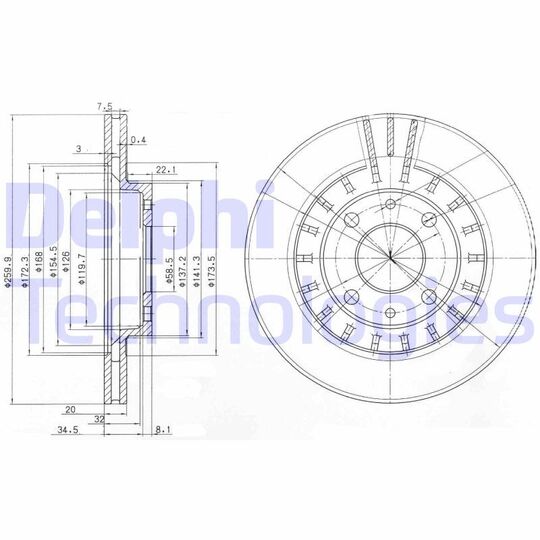 BG3806 - Brake Disc 