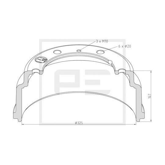 036.415-00A - Brake Drum 