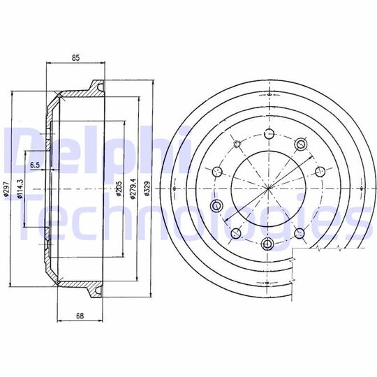 BF82 - Brake Drum 