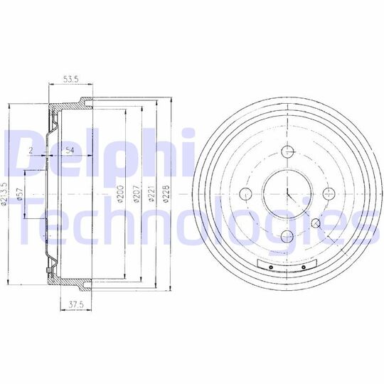 BF151 - Brake Drum 