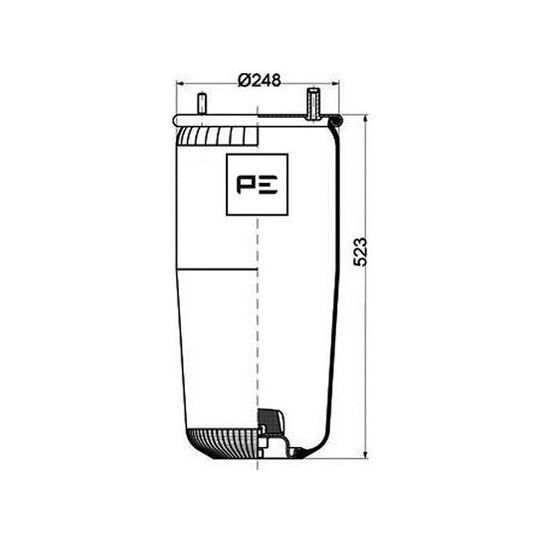 084.123-71A - Boot, air suspension 