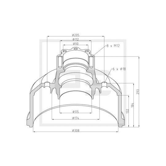 016.458-00A - Brake Drum 