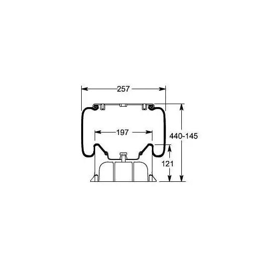 084.189-51A - Air Gaiter, pneumatic suspension axle lift 