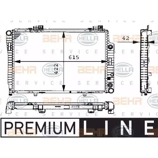 8MK 376 711-191 - Radiator, engine cooling 