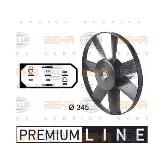 8EW 009 144-591 - Fan, radiator 