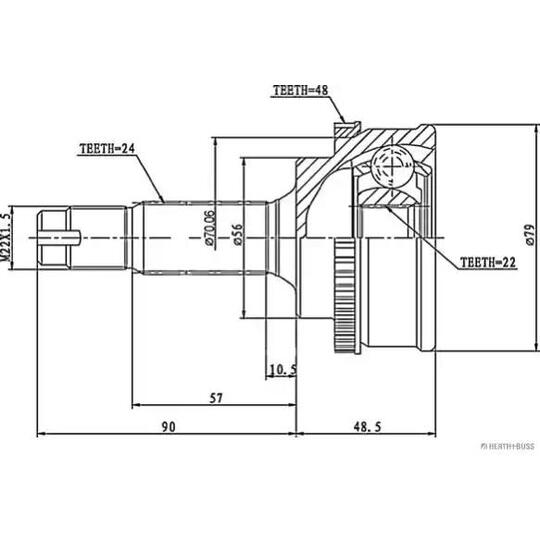 J2822135 - Joint Kit, drive shaft 