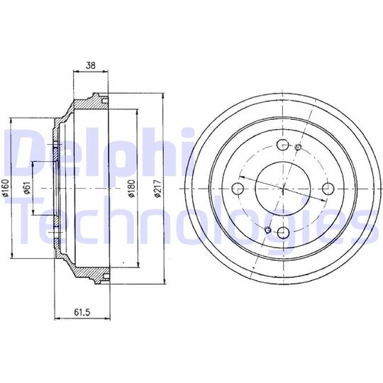 BF204 - Brake Drum 