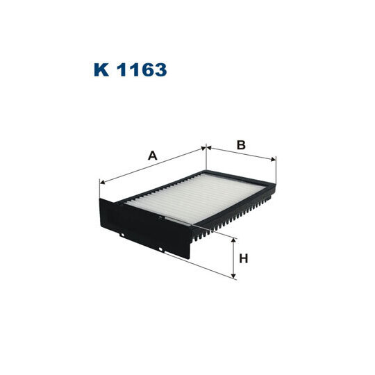 K 1163 - Filter, interior air 