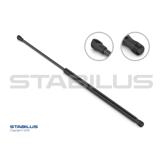 2534BP - Gas Spring, convertible top 