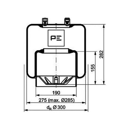 084.107-78A - Boot, air suspension 