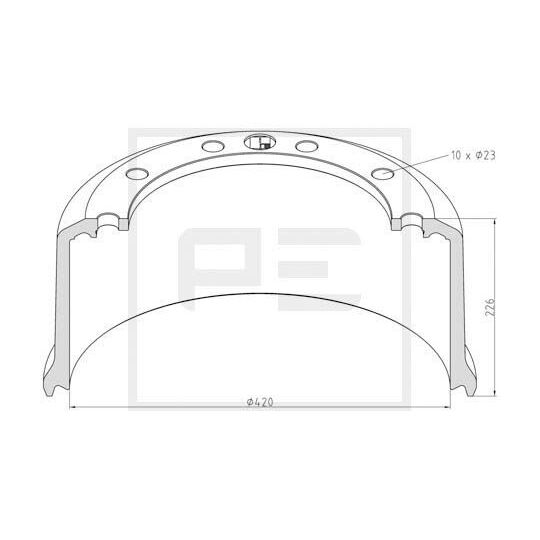 046.698-00A - Brake Drum 