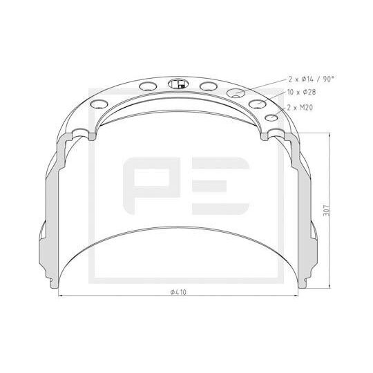 146.073-00A - Brake Drum 