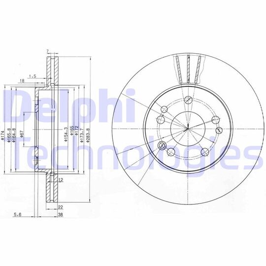 BG2345 - Brake Disc 